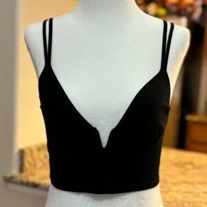 Aerie Ribbed Poppy Lace Bra Top in size XS